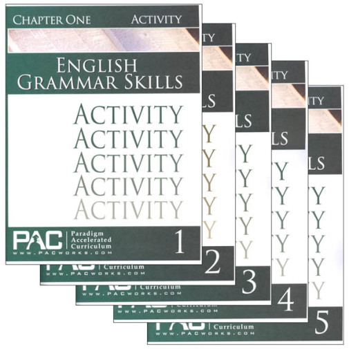 English Grammar Skills Activities Package (Chapters 1-5)