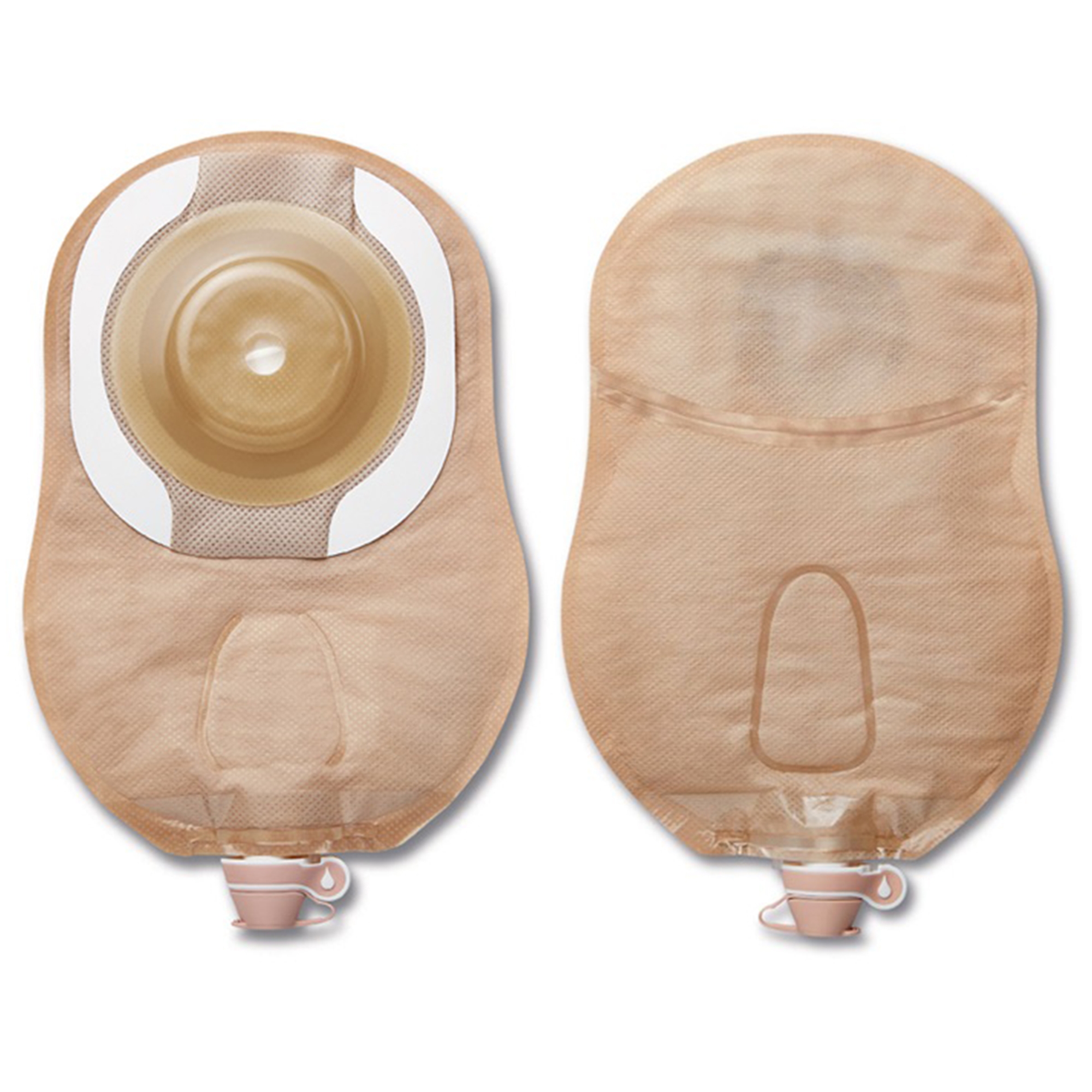 CeraPlus Soft Convex 1-Piece Beige Urostomy Pouch, Pre-cut to Fit 22 mm Stomas MK 1109577