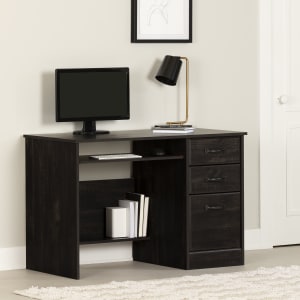 South Shore Axess 44 W Computer Desk With Storage Pure White