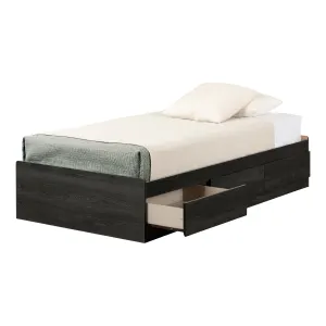 Base para cama individual con 3 cajones