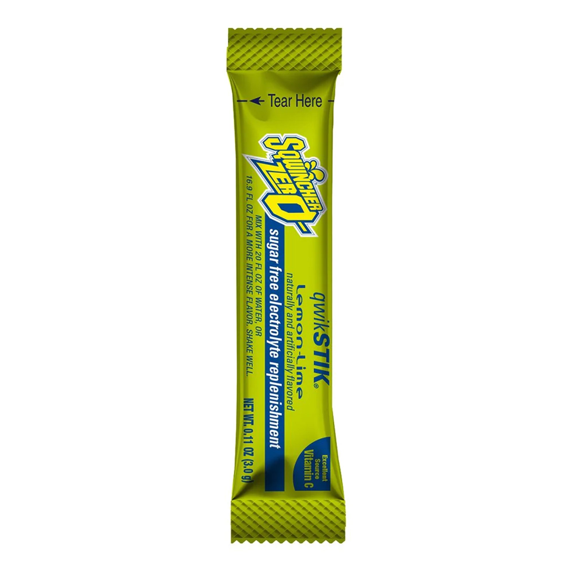 Sqwincher Quik Stik Zero Lemon-Lime Electrolyte Replenishment Drink Mix MK 1131076