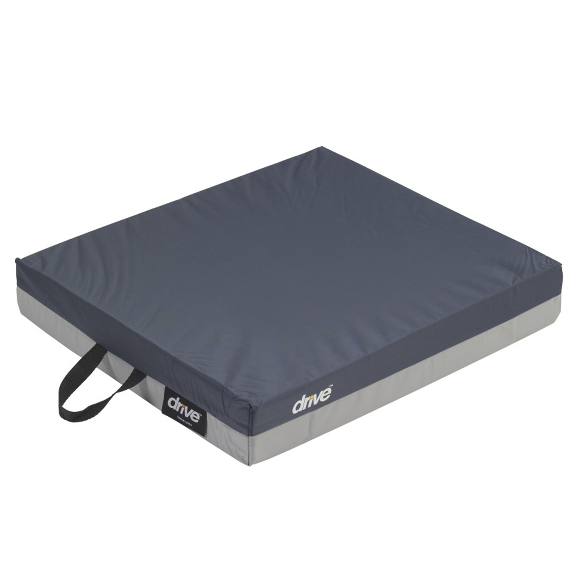 Gel E Seat Cushion, 16 in. W x 16 in. D x 3 in. H, Gel / Foam, Blue MK 691964
