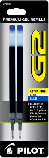 G2 Ink Refills - Extra Fine Point - Blue (2 pack)