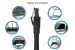 CAT8 Shielded Ethernet Patch Cable, 40Gbps, Snagless, 25 ft, Black