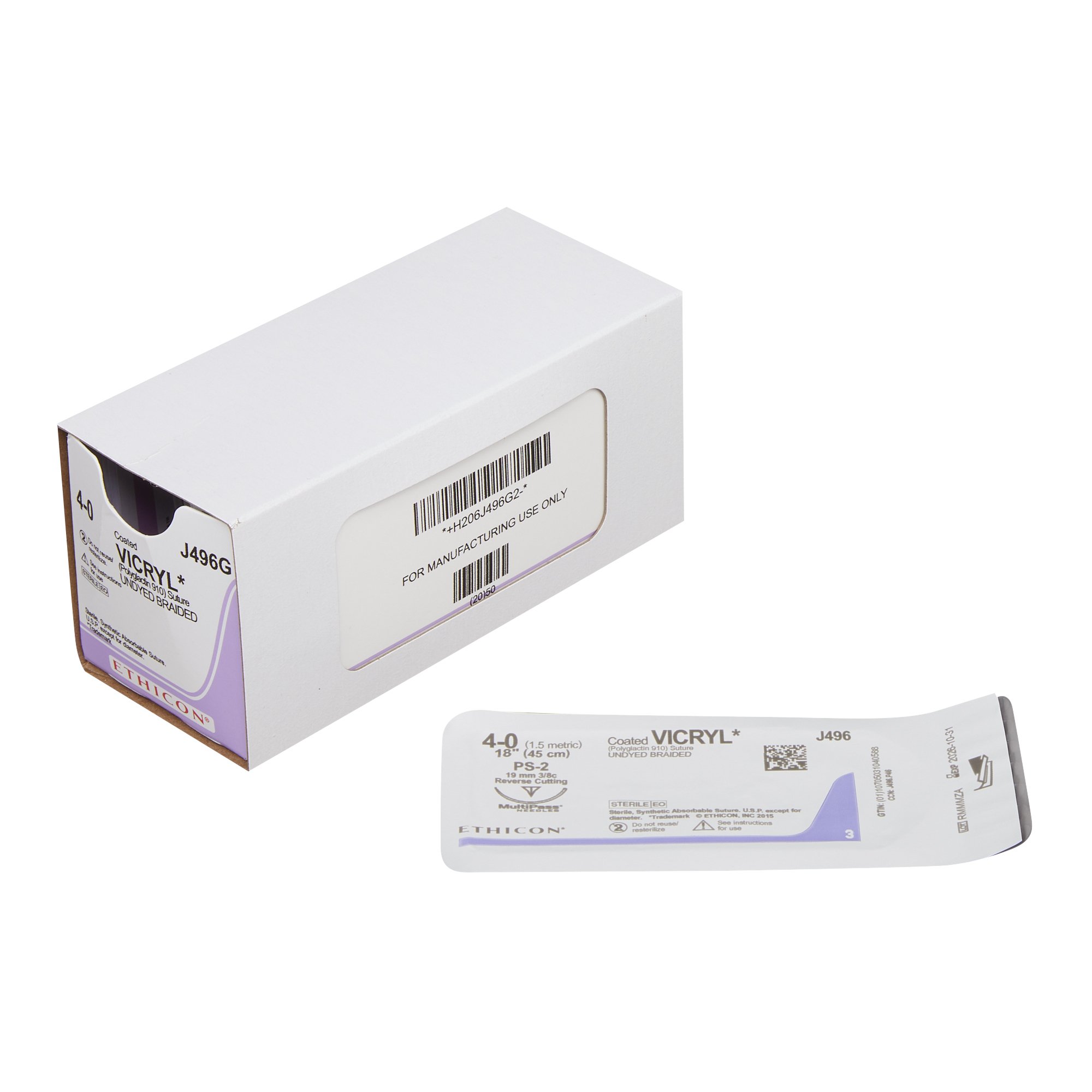 Coated Vicryl Suture with Needle MK 99422