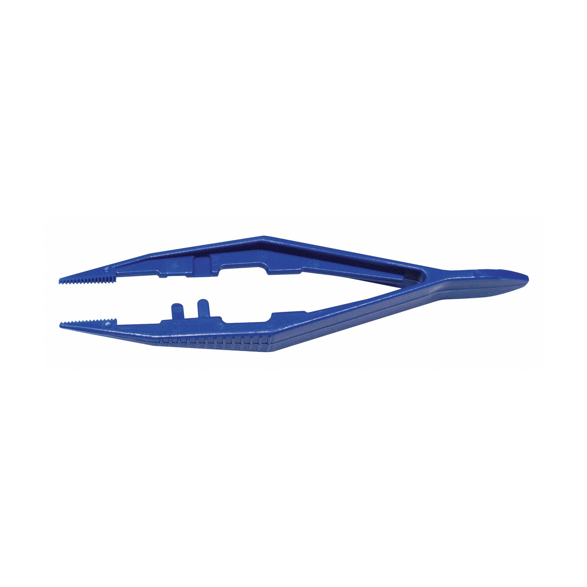 Tweezers Medique 4-1/2 Inch Length Floor / Office Grade Plastic NonSterile Thumb Handle Straight Serrated Tips MK 1113871