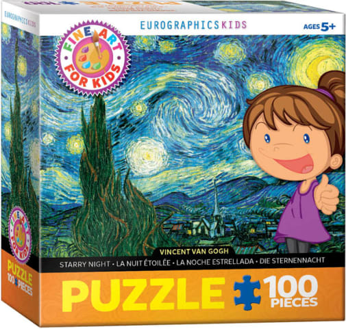 Eurographics Vincent van Gogh: Starry Night Puzzle - 100 pieces (Fine Art for Kids Puzzles)