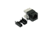 Cat6 RJ45 110 Type 180° Keystone Jack, Black