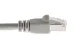 Cat6A Shielded Ethernet Patch Cable, Half-moon Boot, 6ft, Gray