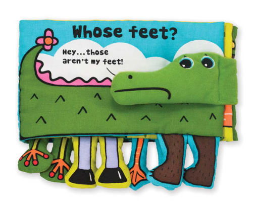 Melissa & Doug K's Kids Cloth Book - Whose Feet?