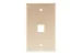 Keystone Wall Plate, 1 Port, Beige / Ivory