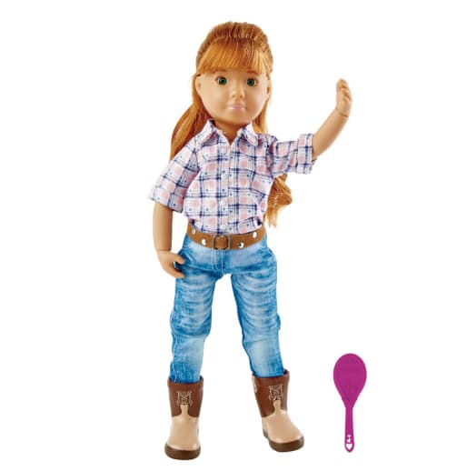 Chloe Riding Cowgirl Kruselings Doll
