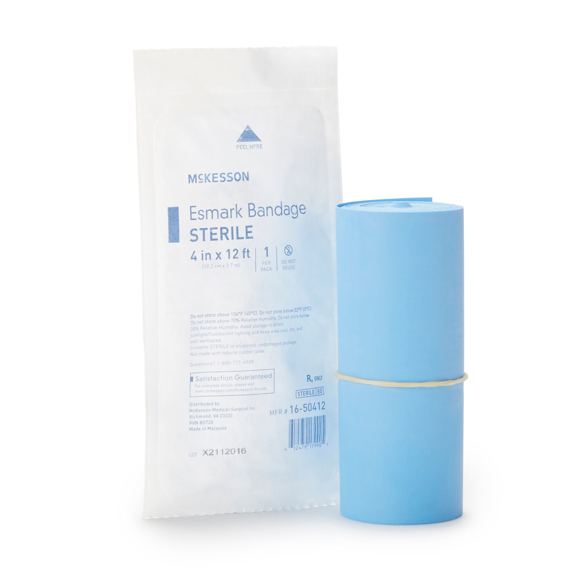 McKesson No Closure Esmark Compression Bandage, 4 Inch x 4 Yard MK 372745