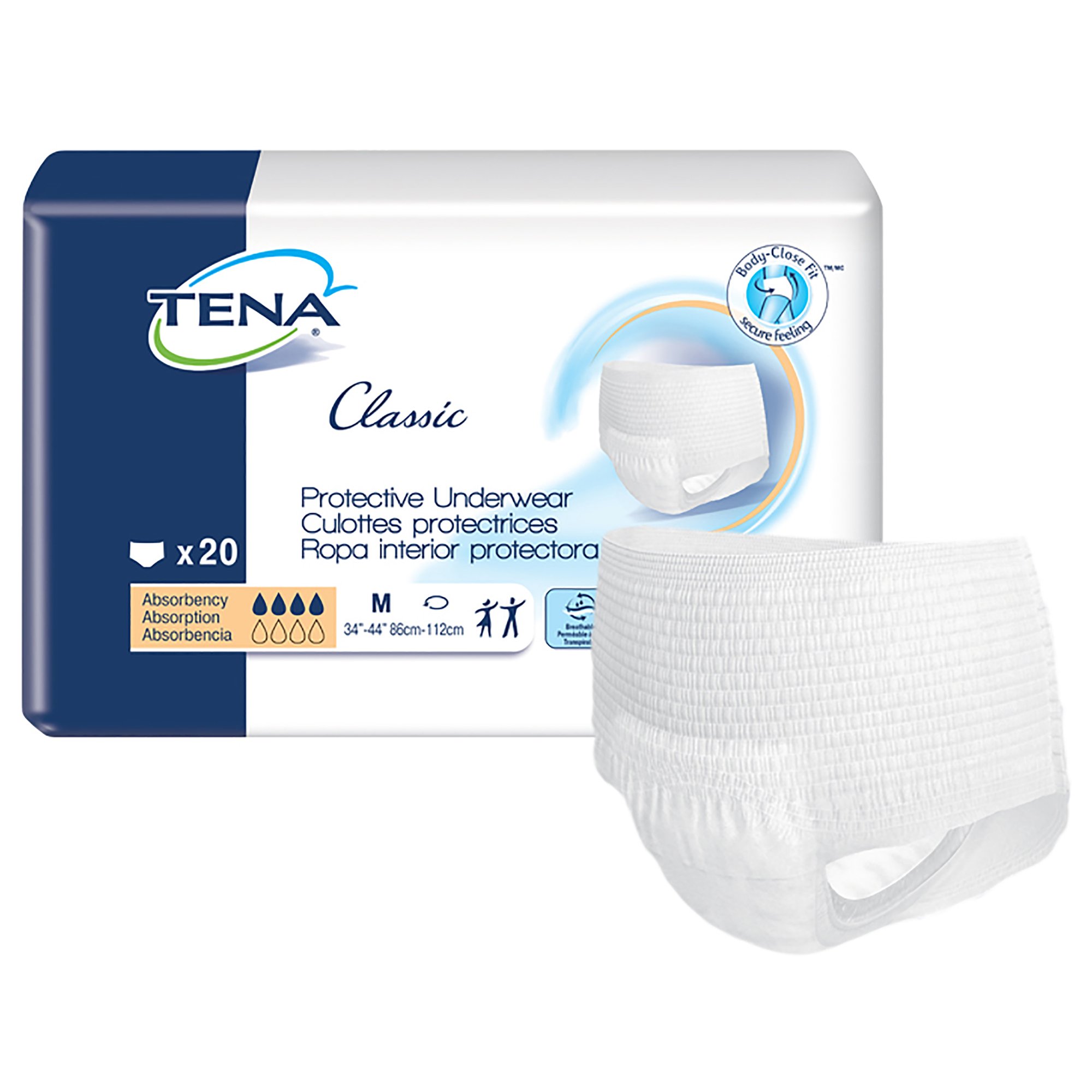 Tena Classic Absorbent Underwear, Medium MK 959415