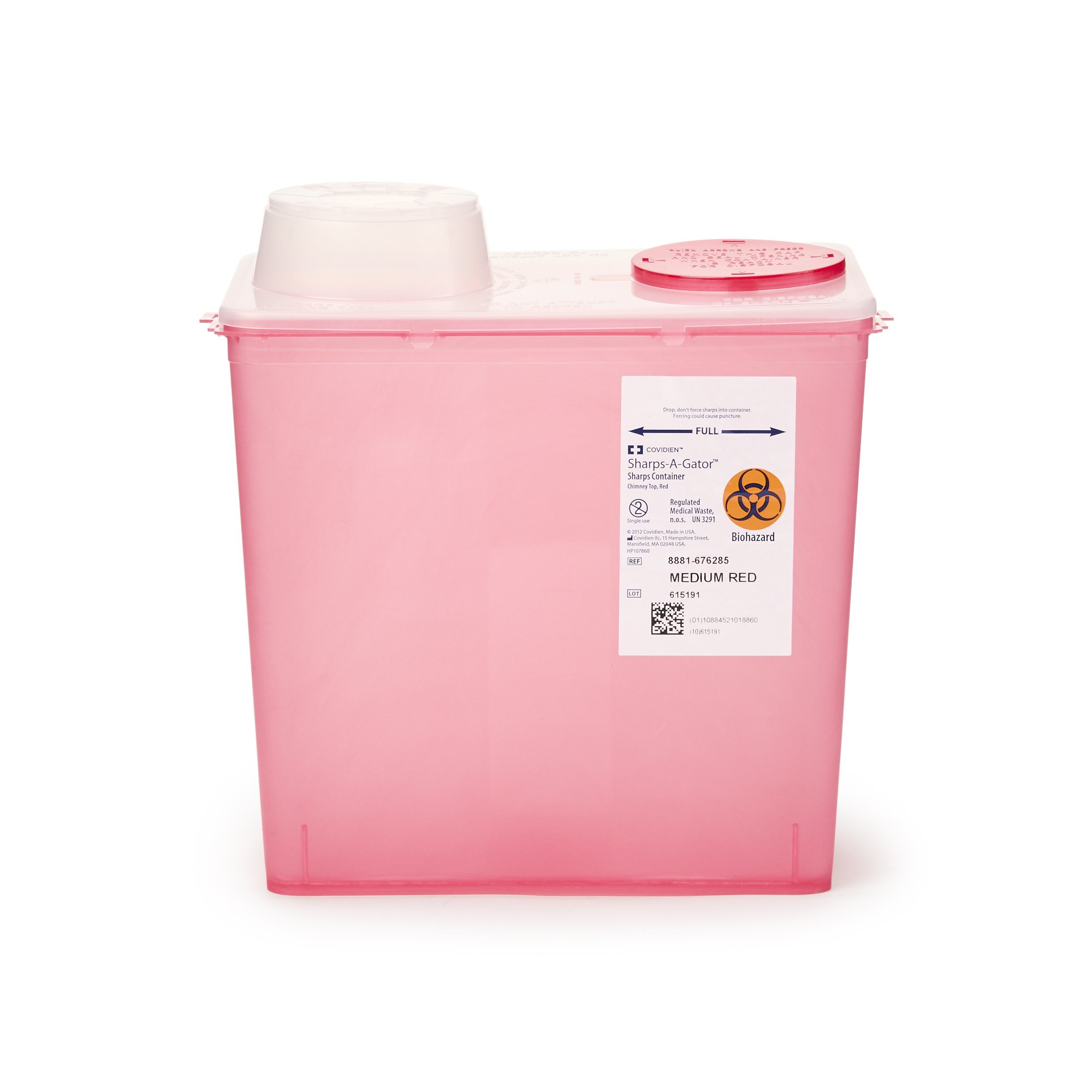 Monoject Multi-purpose Sharps Container, 2 Gallon, 10.5 x 10.9 x 6.75 Inch MK 150987
