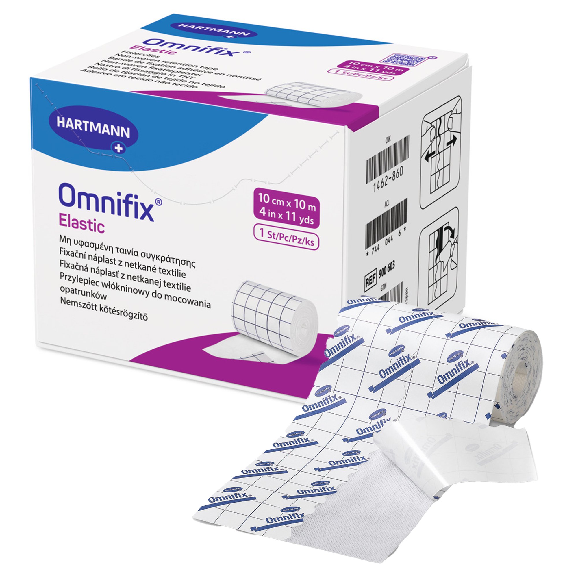 Omnifix Nonwoven Dressing Retention Tape, 4 Inch x 10 Yard, White MK 1119316