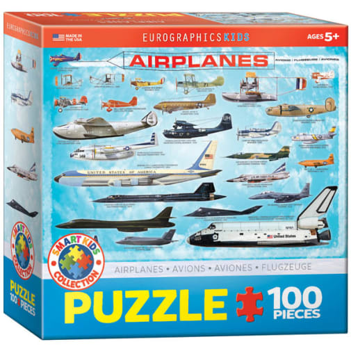 Eurographics Kids Airplanes Puzzle - 100 pieces
