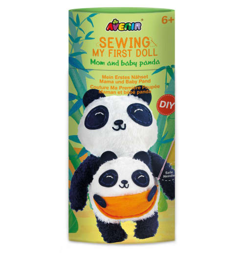 My First Sewing Doll: Mom and Baby Panda