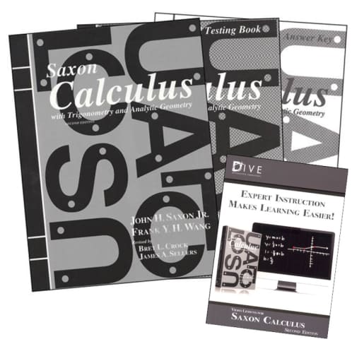 Saxon Calculus 2nd Edition Saxon Home Study Kit plus DIVE CD-ROM