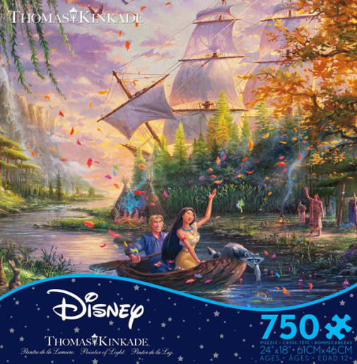 Pocahontas Disney Puzzle (Thomas Kincaid) - 750 piece