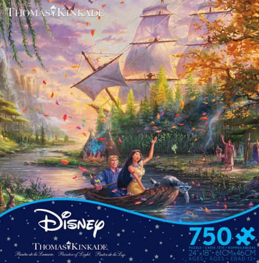 Ceaco Pocahontas Disney Puzzle (Thomas Kincaid) - 750 piece