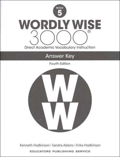 Wordly Wise 3000 Book 5 Answer Key, 4th Edition