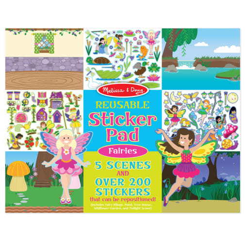 Melissa & Doug Reusable Sticker Pad - Fairies