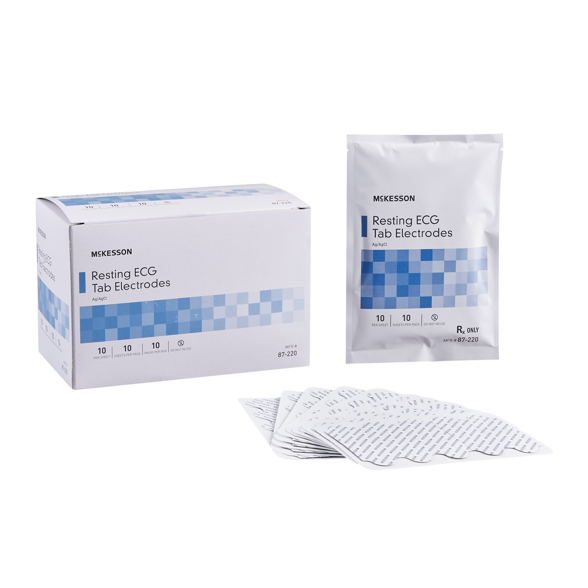 McKesson Resting ECG Tab Electrodes, Ag/AgCl MK 1183985