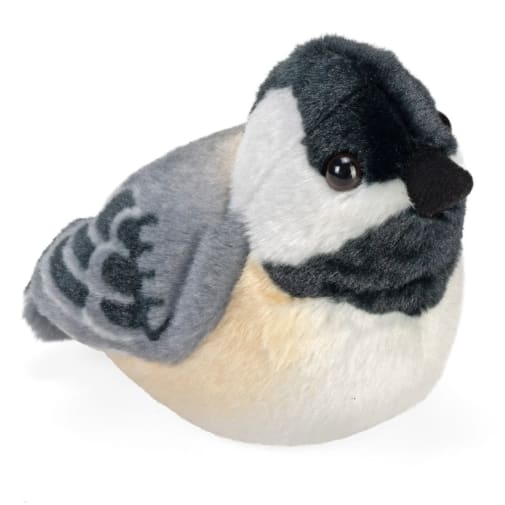Audubon Bird: Black-Capped Chickadee Plush With Real Bird Call
