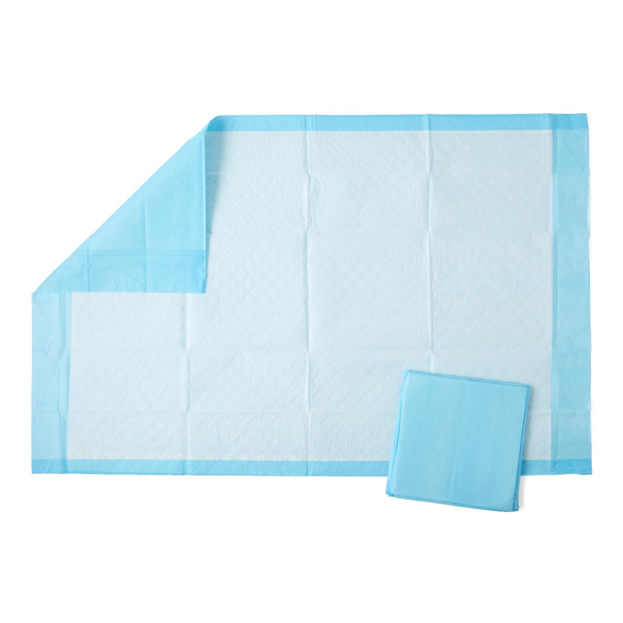Disposable Underpad Protection Plus 23 X 36 Inch Fluff / Polymer Light Absorbency MK 1216092