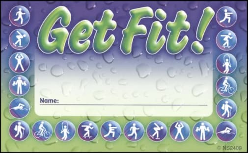 Get Fit! Incentive Punch Card