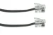 RJ11 Straight Modular Telephone Cable, Silver, 50ft, 6P/4C