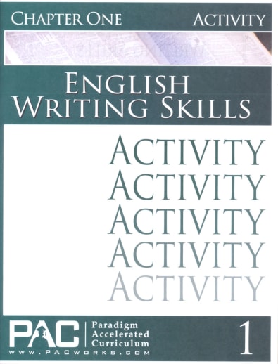 English III: Writing Skills Chapter 1 Activities