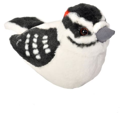 Audubon Bird: Downy Woodpecker Plush With Real Bird Call
