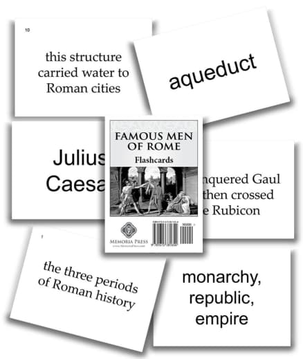 Memoria Press Famous Men of Rome Flashcards