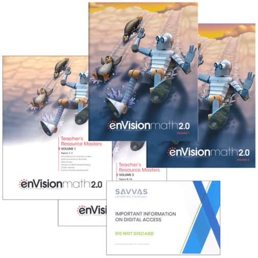 Savvas EnVision Math 2.0 3rd Grade Homeschool Bundle (2017 Edition)