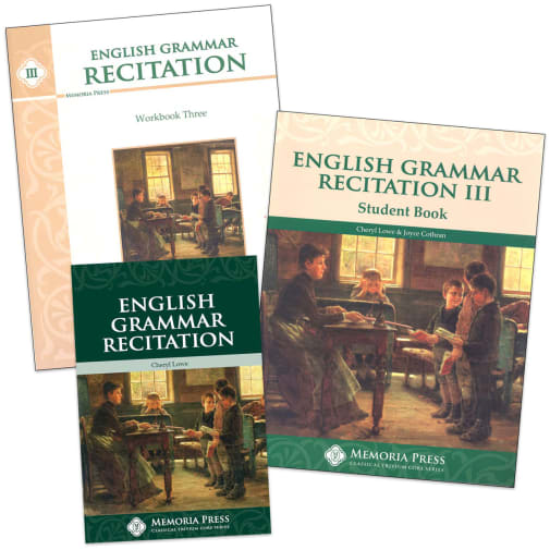 Memoria Press English Grammar Recitation Book III Set