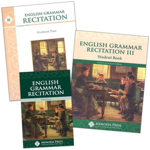 Memoria Press English Grammar Recitation Book III Set