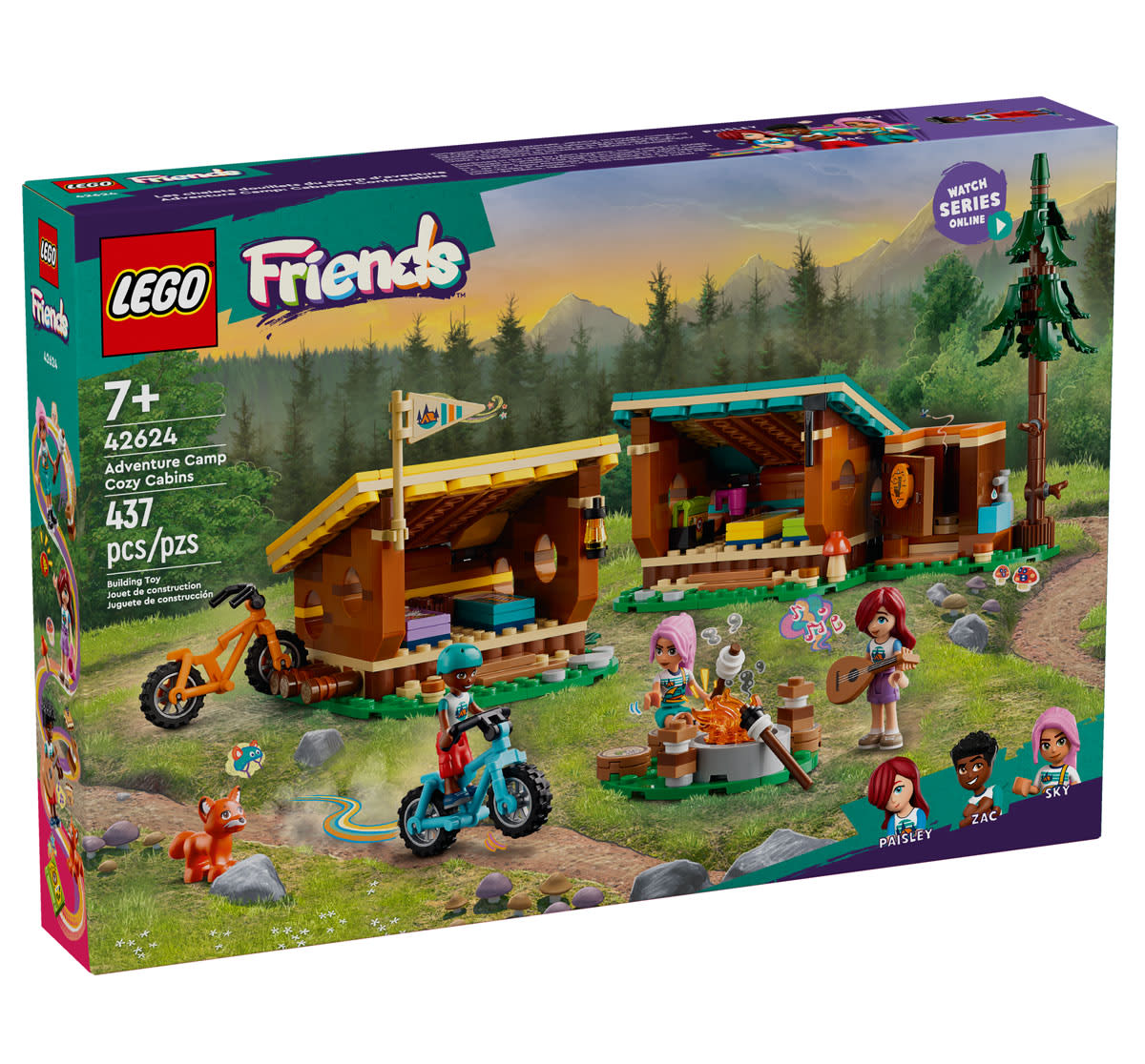 LEGO Friends Adventure Camp Cozy Cabins (42624)