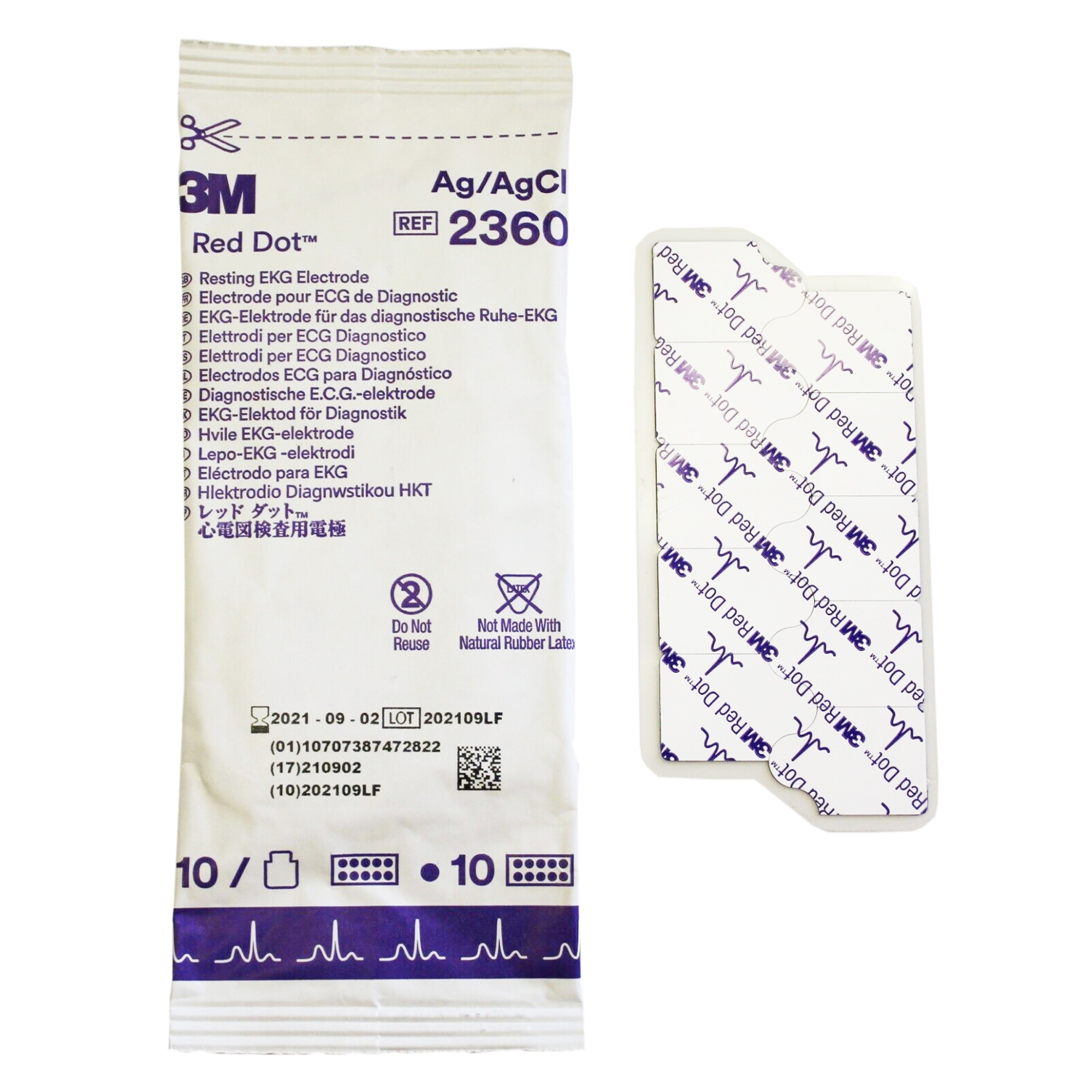 3M Red Dot EKG Tab Electrode MK 386900