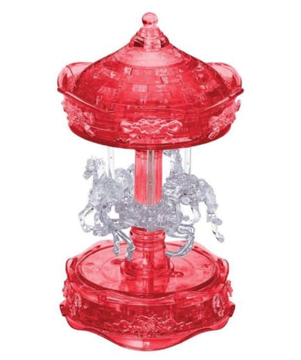 Deluxe 3D Crystal Puzzle - Red Carousel