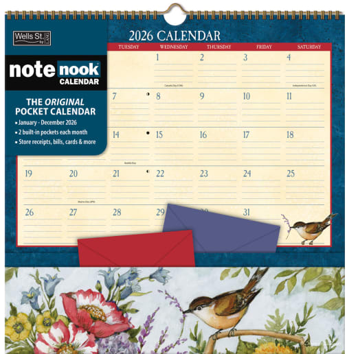 Heart & Home 2026 Note Nook Wall Calendar