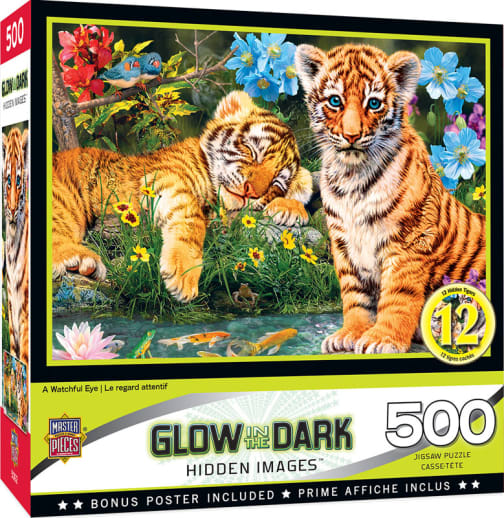 Hidden Image Glow in the Dark - Watchful Eye Puzzle (500 piece)