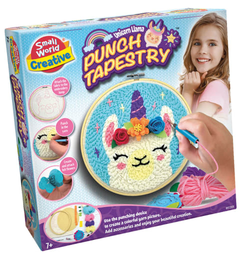 Unicorn Llama Punch Tapestry
