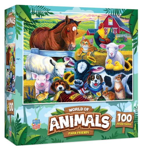 World of Animals - Farm Friends Puzzle (100 piece)