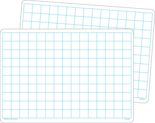 Math Grid Dry Erase Board (single)