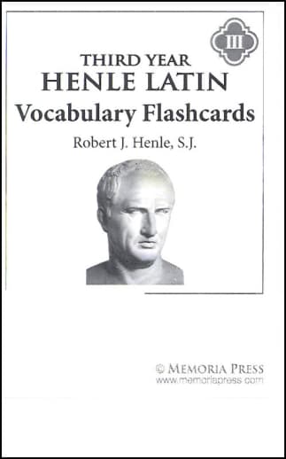 Memoria Press Henle Latin 3rd Year Vocabulary Flashcards