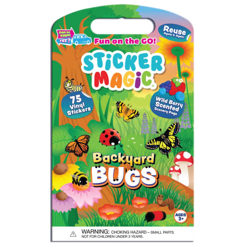 Sticker Magic: Backyard Bugs (Wild Berry)