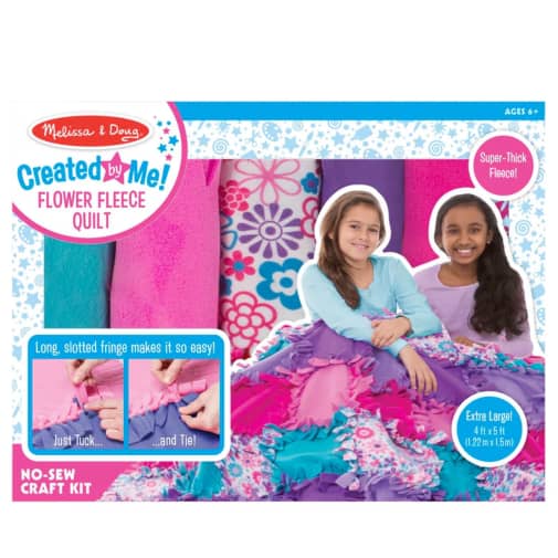 Melissa & Doug Created by Me! Flower Fleece Quilt
