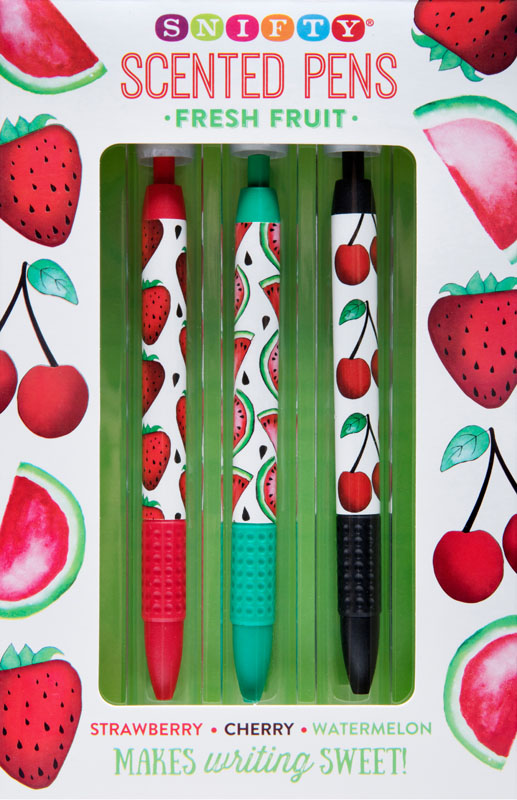 Rainbow Strawberry Scented Gel Pen Set